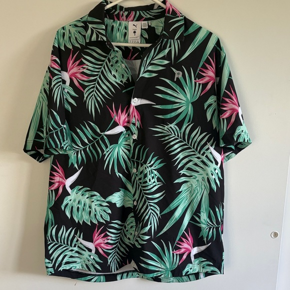 PUMA X PTC PARADISE BUTTON DOWN - Picture 1 of 2